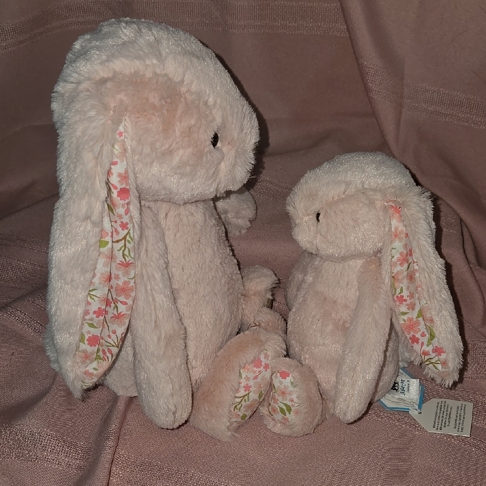 Jellycat Blossom Blush Bunny Plush Sister "CHERRY' (Little Size)